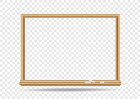 Blackboard template transparent Stock Illustration