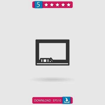 Blackboard vector icon Stock Illustration