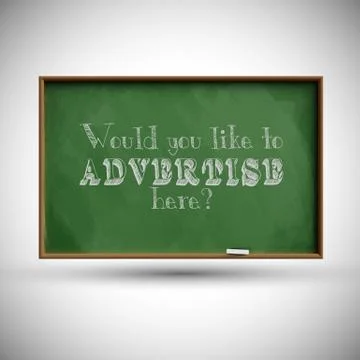 Blackboard, vector. Stock Illustration