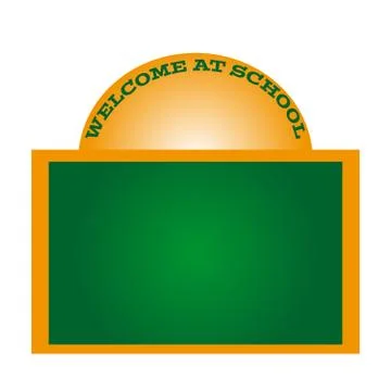 Blackboard on white background. Stock Illustration