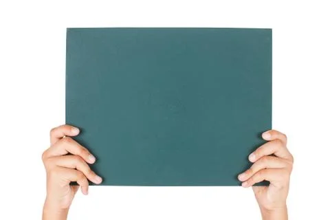 Blackboard on white background Stock Photos
