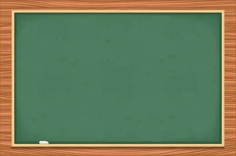 Blackboard on Wood Background Stock Illustration