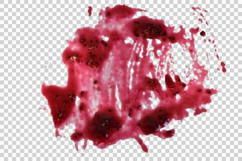 Blackcurrant jam stain. Stock Photos