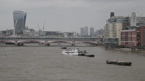 Blackfriars Bridge, London Stock Footage 50379410