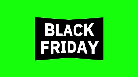BlackFriday 1 Loop on Greenscreen Stock Footage 231610786
