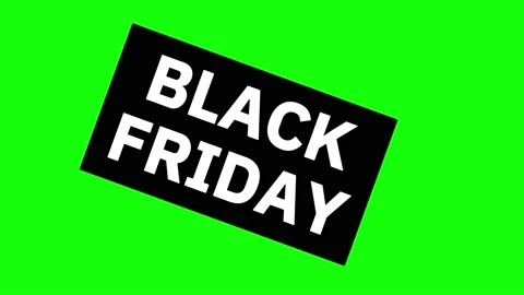 BlackFriday 10 Loop on Greenscreen Stock Footage 231610872