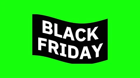 BlackFriday 11 Loop on Greenscreen Stock Footage 231610910