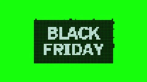 BlackFriday 2 Loop on Greenscreen Stock Footage 231610787