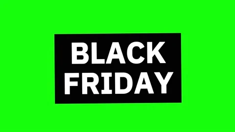 BlackFriday 6 Loop on Greenscreen Stock Footage 231610850