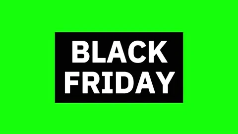 BlackFriday 7 Loop on Greenscreen Stock Footage 231610851