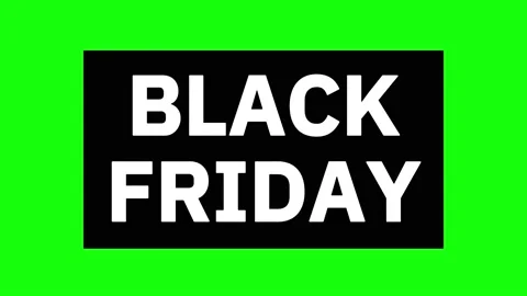 BlackFriday 9 Loop on Greenscreen Stock Footage 231610852