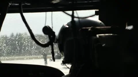 Blackhawk Helicopter Pilot Stock Footage 21372918