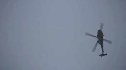 Blackhawk helicopter POV low angle Video stock 1001694