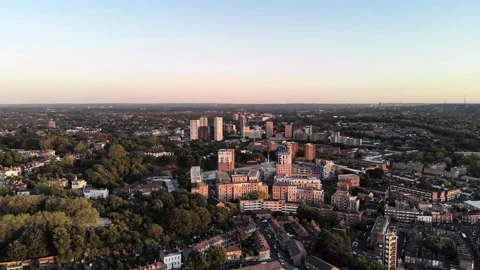 Blackheath Tower blocks at sunset - June 2020 Stock Footage 132682888