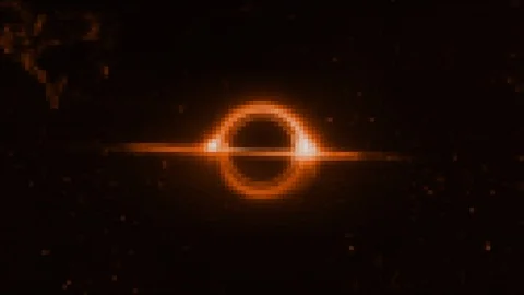  Blackhole Wide TELESCOPIC DATA Stock Footage 115714611