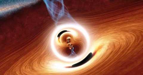 Blackhole wormhole animation in space - 4k Stock Footage 106913579