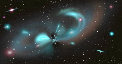 Blackhole wormhole animation in space - 4k Stock Footage 106914148