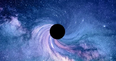 Blackhole wormhole twisting animation in space - 4k Stock Footage 106917754