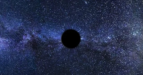 Blackhole wormhole twisting animation in space - 4k Stock Footage 106918514