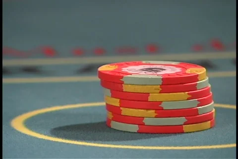 Blackjack bet is placed Stock-Footage 109071