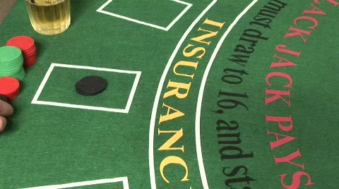 Blackjack - Player Busts #1 Stock Footage 114685