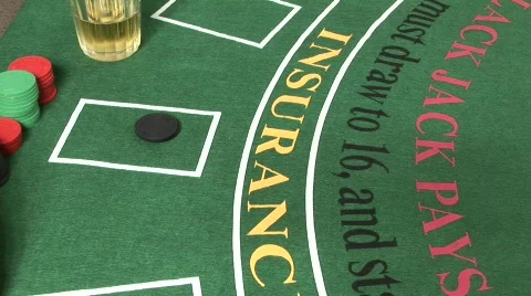 Blackjack - Split Aces Stock Footage 114690