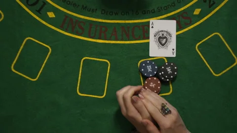Blackjack Win, Player Bet Chips All In, Dealer Cards, Winner Clapping Hands, Top Stock Footage 90550844