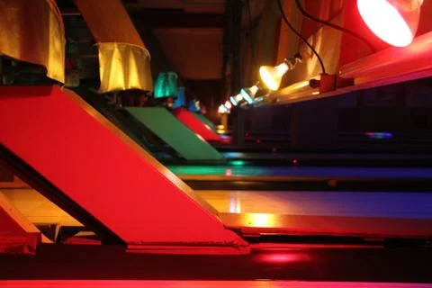 Blacklight Bowling Stock-Fotos