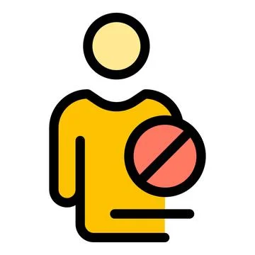 Blacklist order icon vector flat Stock Illustration