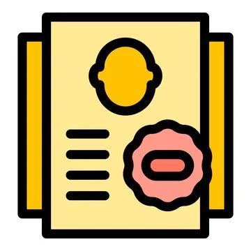 Blacklist page icon vector flat Stock Illustration