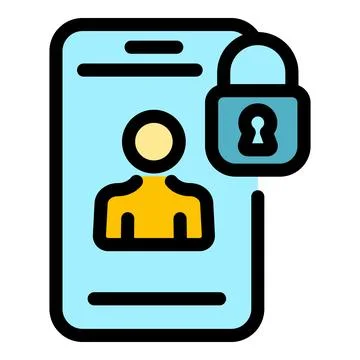 Blacklist smartphone icon vector flat 스톡 일러스트