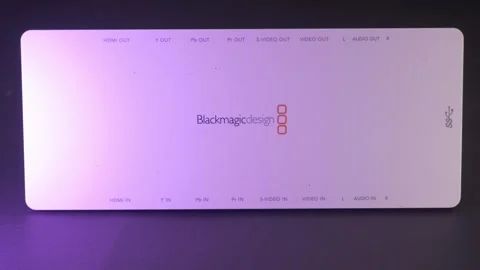 Blackmagic capture card device Stock Footage 260333747