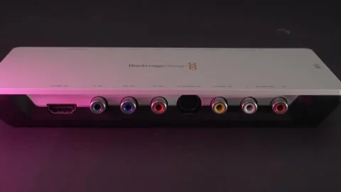 Blackmagic capture card device Stock Footage 260333832