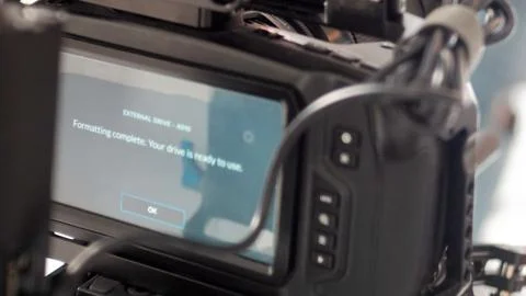 Blackmagic pocket camera screen Stock Photos