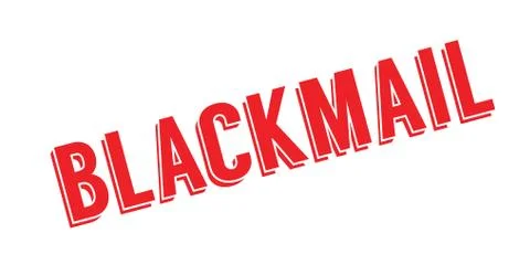 Blackmail rubber stamp Illustrazione stock
