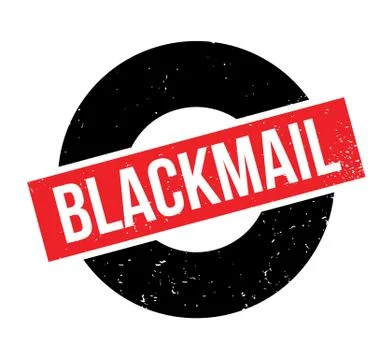 Blackmail rubber stamp Illustrazione stock