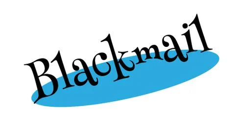 Blackmail rubber stamp Illustrazione stock