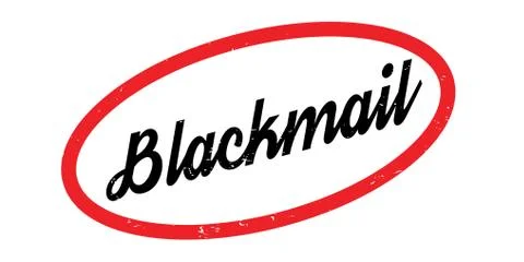 Blackmail rubber stamp Illustrazione stock