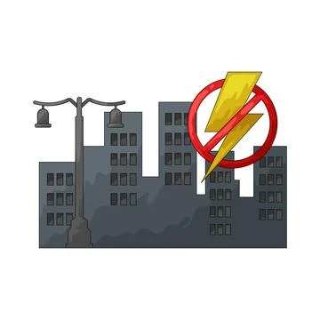 Blackout illustration Stock Illustration