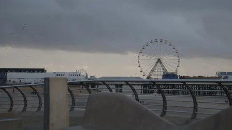 Blackpool Ferris Wheel Stock Footage 56852873