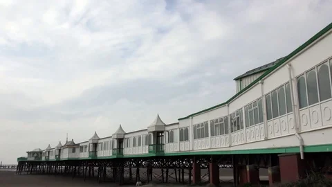 Blackpool holiday pier England Stock Footage 74148960