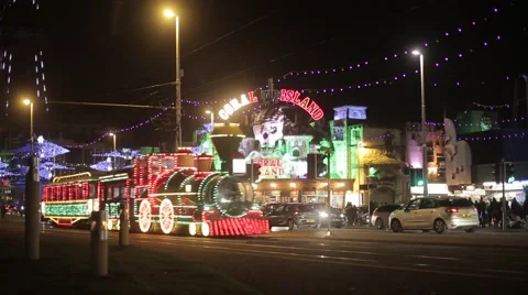 Blackpool Illuminations, UK Stock Footage 56823175