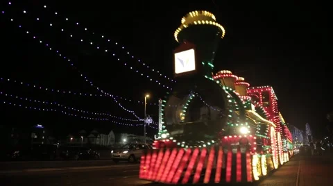 Blackpool Illuminations, UK Stock Footage 56855025