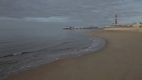 Blackpool Pier and Tower UK Video stock 101531319