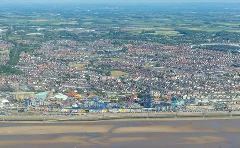 Blackpool Pleasure Beach Rollercoasters Stock Photos