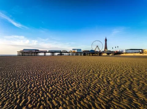 Blackpool Rippled Sand Stock Photos