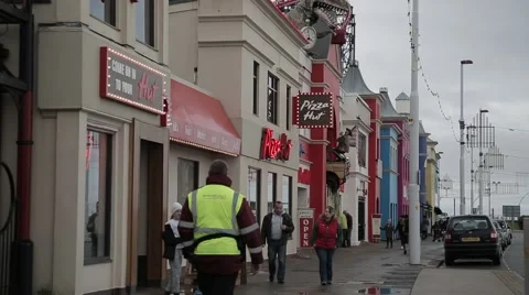 Blackpool Seafront, UK Stock Footage 56850480
