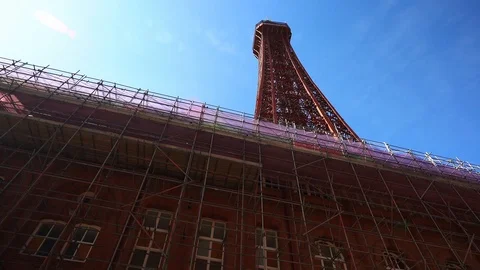 Blackpool Tower on a beautiful Summers day Stock Footage 106068901