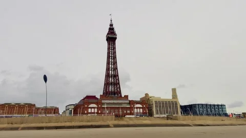 Blackpool Tower England Stock Footage 330622670