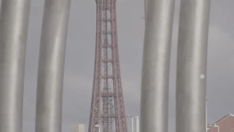Blackpool Tower pan up  Stock Footage 253108490